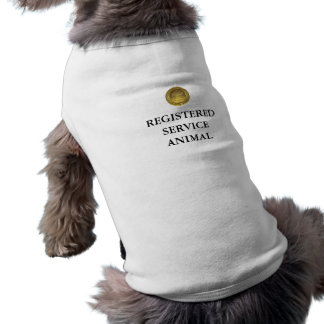 Registered Service Animal Dog Vest or Shirt