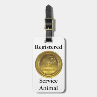 Registered Service Animal Tag (business card size)