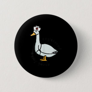 Registered Silly Goose Rn Nurse Stethoscope Nursin 6 Cm Round Badge