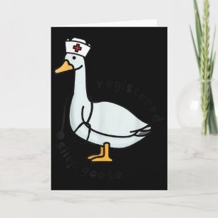 Registered Silly Goose Rn Nurse Stethoscope Nursin Card