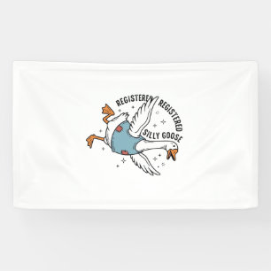 Registered Silly Goose Vintage Vector Shirt Design Banner