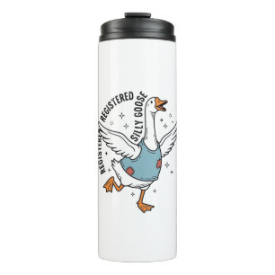 Registered Silly Goose Vintage Vector Shirt Design Thermal Tumbler