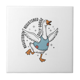 Registered Silly Goose Vintage Vector Shirt Design Tile