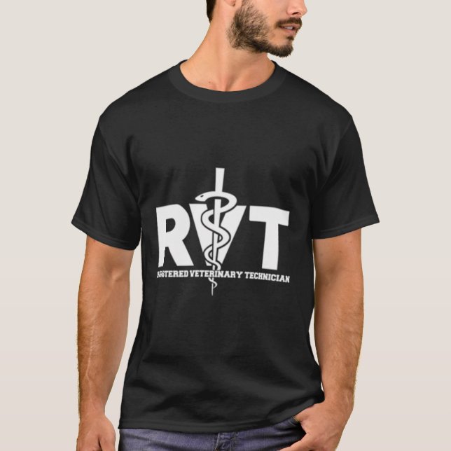 Registered Vet Tech Veterinary Medicine Rvt Unifor T-Shirt (Front)