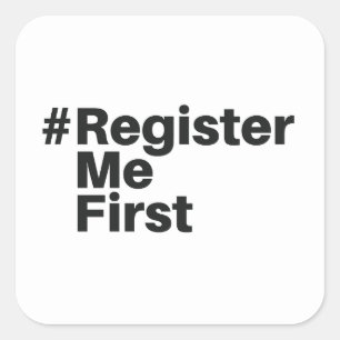 #registermefirst Sticker (1)