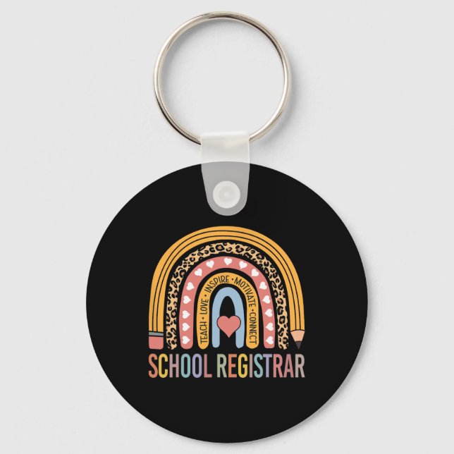 Registrar 100th Day Of School Recorder  Key Ring (Front)