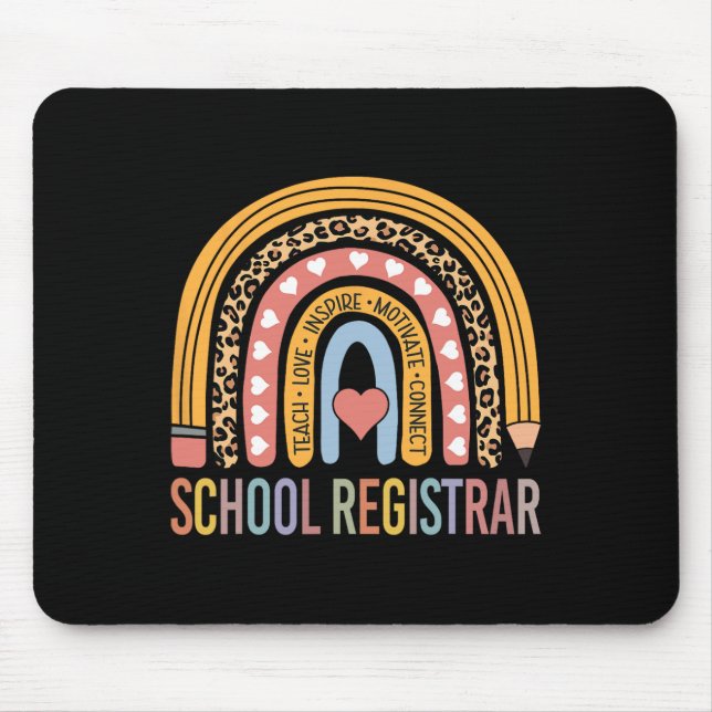 Registrar 100th Day Of School Recorder  Mouse Mat (Front)