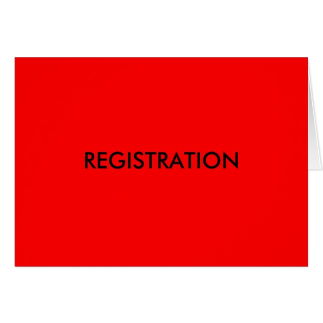 REGISTRATION (Front Horizontal)