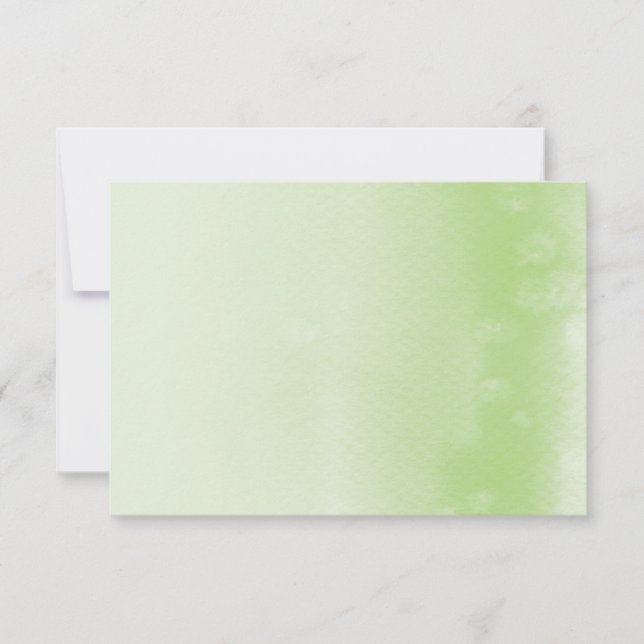 REGISTRY CARD :: ombre watercolor apple green (Front)