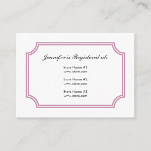 Registry Card with Mediaeval Cross Pattern