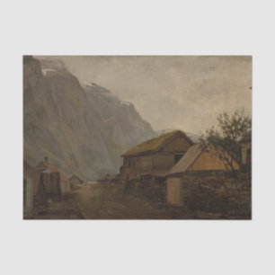 Regnstemning, Gudvangen by Amaldus Nielsen Tissue Paper