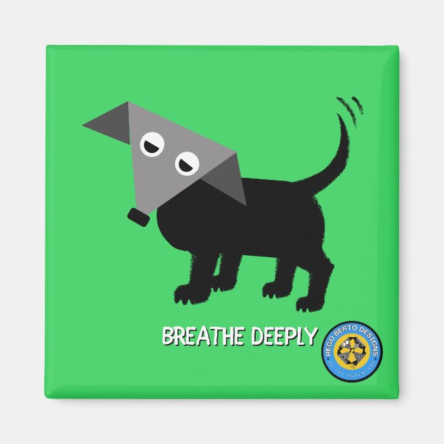 Rego Berto "Breath Deeply" Magnet (Front)