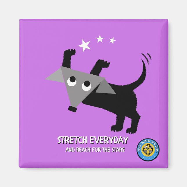Rego Berto Stretch Everyday, Reach for the Stars Magnet (Front)