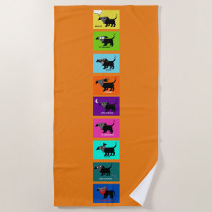 Rego Berto's 9 Tips for Living Life Beach Towel. Beach Towel