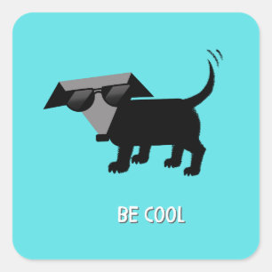 Rego Berto's "Be Cool" Square Sticker