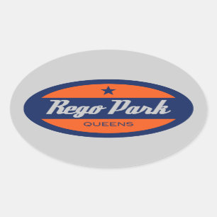 Rego Park Oval Sticker