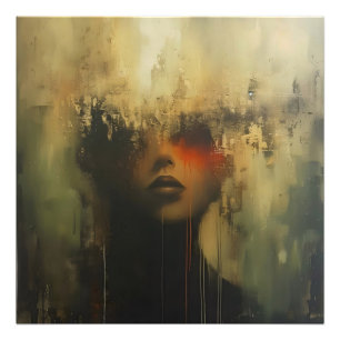 Regret Girl Abstract Art Photo Print