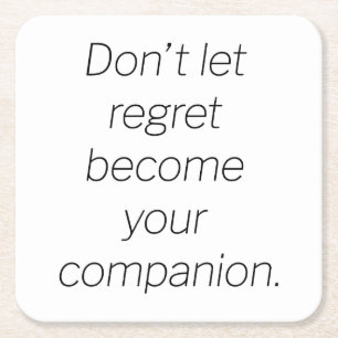 Regret Paper Coaster