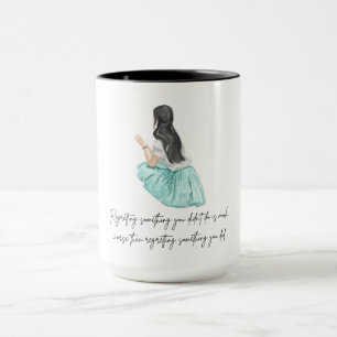 Regret Quote Coffee Mug Aesthetic Art Cup