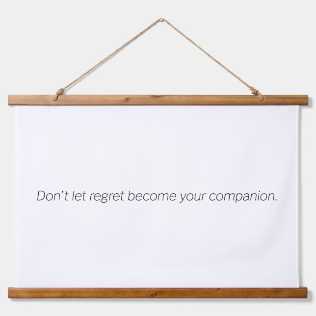 Regret Wood Topped Wall Tapestry (Front)