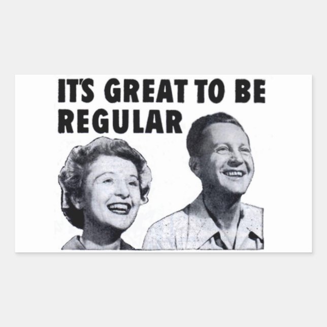 Regular Folks Rectangular Sticker (Front)