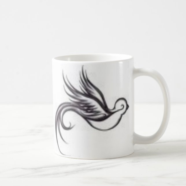 regular mug - tribal swallows (Right)