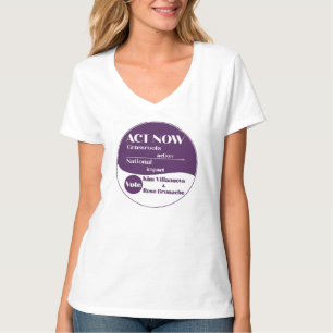 regular V neck t shirt