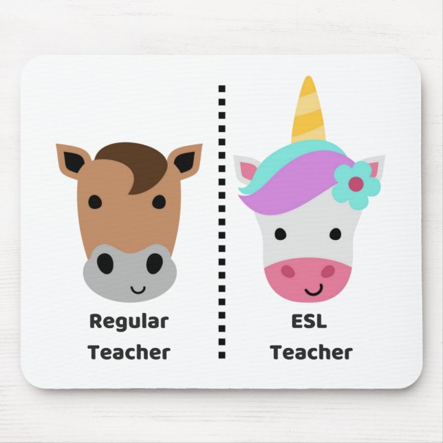 Regular VS Esl Teacher Mousepad (Front)