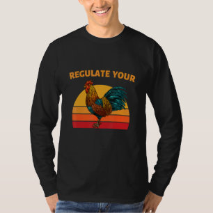 Regulate Your Rooster Retro Vintage Pro Choice T-Shirt