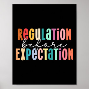 Regulation Before Expectation Autism Special Educa Poster