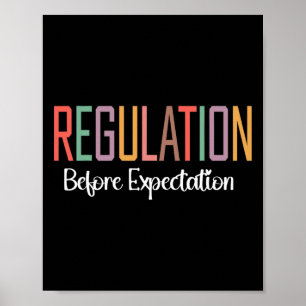 Regulation Before Expectation Autism Special Educa Poster
