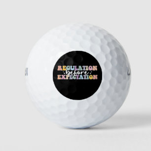 Regulation Before Expectation Groovy Golf Balls