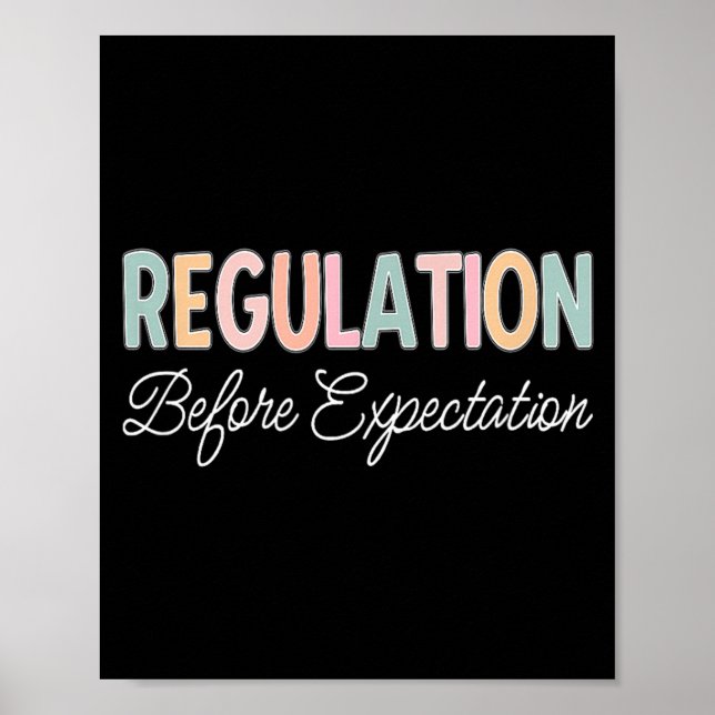 Regulation Before Expectation Poster (Front)
