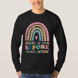 Regulation Before Expectation Retro Neurodiversity T-Shirt