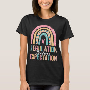 Regulation Before Expectation Retro Neurodiversity T-Shirt