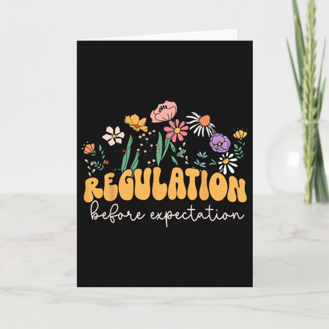 Regulation Before Expectation Wildflowers Special  Card (Front)