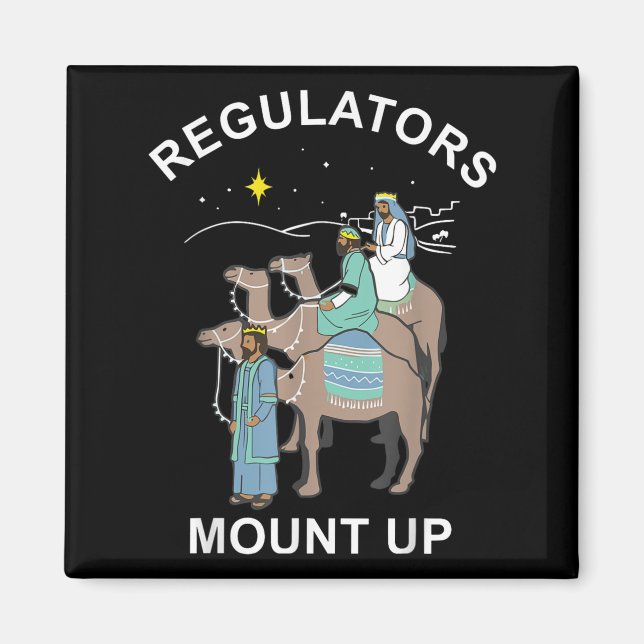 Regulator Mount Cute Up Christmas Three Kings Rein Magnet (Front)