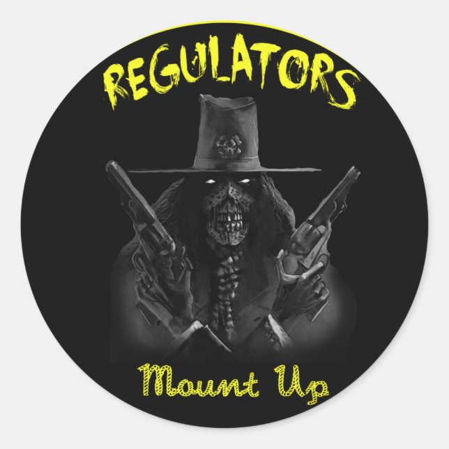 REGULATORS CLASSIC ROUND STICKER (Front)