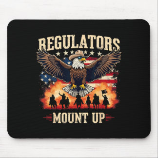 Regulators Mount Up Patriotic 1776 4th Of July Mouse Mat