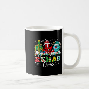 Rehab Crew Wheelchair Santa Reindeer Rehab Nurse C Coffee Mug