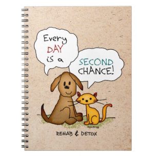 Rehab & Detox Cartoon: Recovery Sobriety DrugFree Notebook