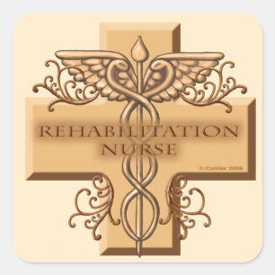 Rehab Nurse Caduceus  Sticker