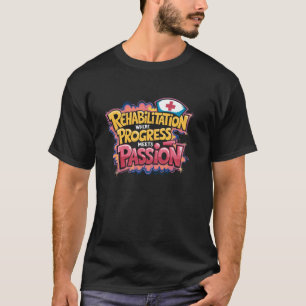 Rehab Nurse Quote for RN Rehabilitation Nursing De T-Shirt