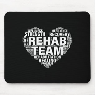 Rehab Team Physical Therapy Rehabilitation Awarene Mouse Mat