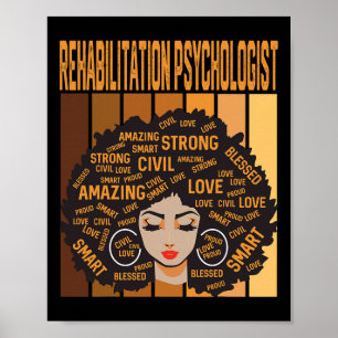 Rehabilitation Psychologist Black History Month Pr Poster