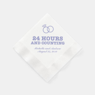 Rehearsal Dinner   24 Hours and Counting Napkin