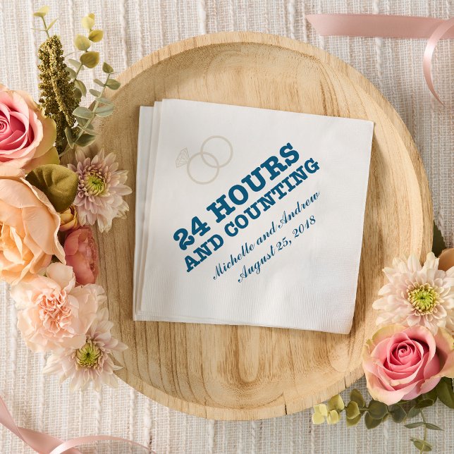 Rehearsal Dinner | 24 Hours and Counting Napkin (Creator Uploaded)