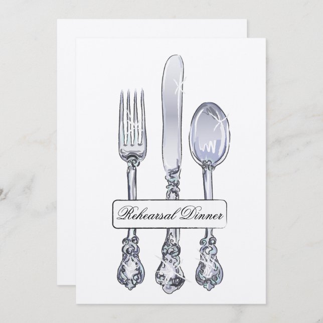 Rehearsal Dinner Invitation (Front/Back)