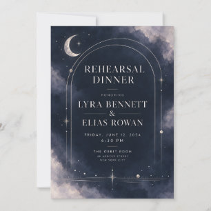 Rehearsal Dinner Invitation Celestial Moonlit Si