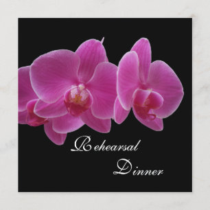 Rehearsal Dinner Invitation -- Orchids